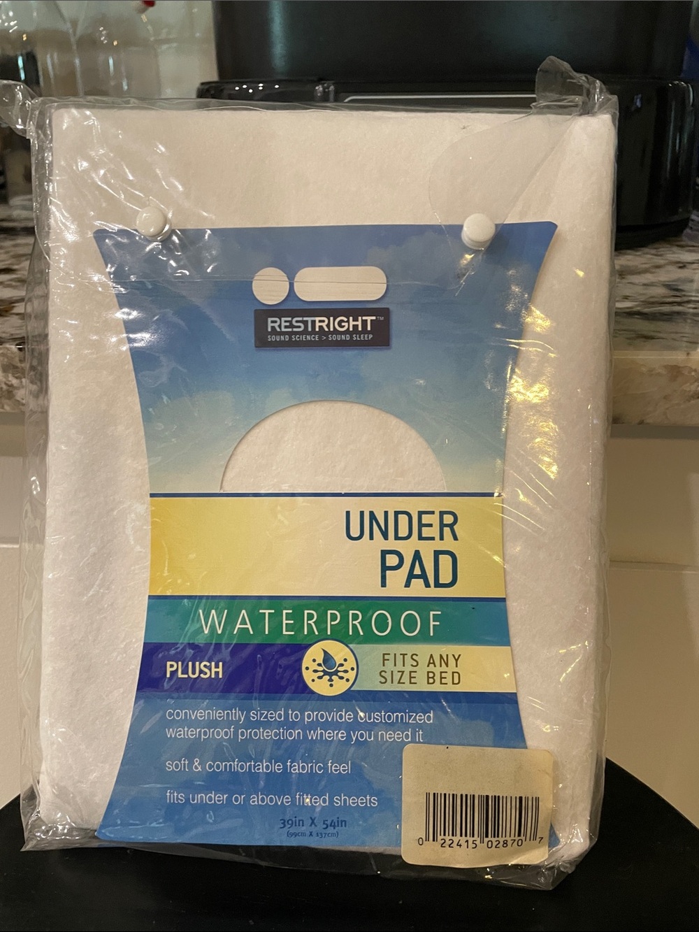 White Waterproof Plush Under Pad - Mattress Protector